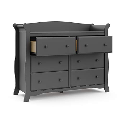 Storkcraft Avalon 6 Drawer Universal Dresser, Gray, Kids Bedroom Dresser Launch Date: 2015-04-27T00:00:01Z