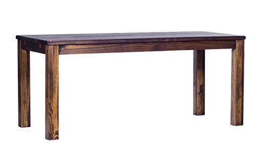 TableChamp Dining Room Table Rio 47 x 30 Oak Antique Solid Wood Pine Dark Package deal Dimensions: 47.zero x 30.zero x 30.zero inches