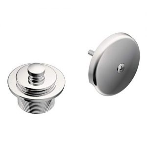 Moen T90331 Push-N-Lock Tub and Shower Drain Kit with 1-1/2 Inch Threads, Chrome