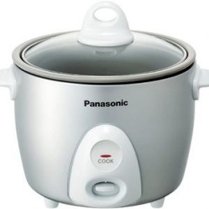 Panasonic Rice Cooker & Multi-Cooker SR-G06FGL, 3-Cup (Uncooked) with One-Step Automatic Cooking, Silver
