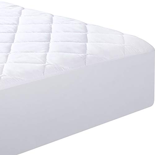 Utopia Bedding Quilted Fitted Mattress Pad (Queen) Utopia Bedding Quilted Fitted Mattress Pad (Queen) - Mattress Cowl Stretches as much as 16 Inches Deep - Mattress Topper.