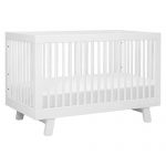 Babyletto Hudson 3-in-1 Convertible Crib with Toddler Bed Conversion Kit in White, Greenguard Gold Certified