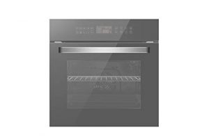 Empava 24" Electric Convection Single Wall Oven 10 Cooking Functions Deluxe 360° ROTISSERIE with Sensitive Touch Control in Silver Mirror Glass, SWOC17