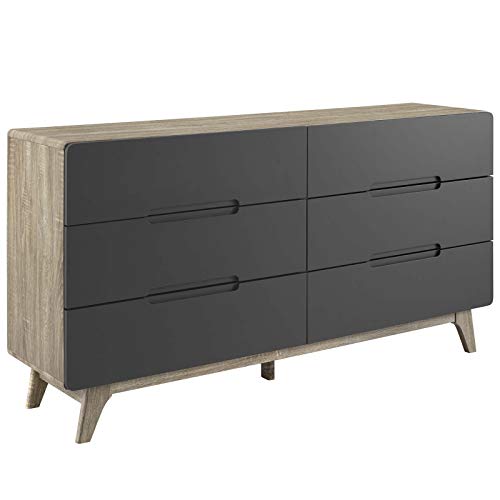 Modway Origin Contemporary Mid-Century Modern 6-Drawer Bedroom Dresser Guarantee: One yr guarantee in opposition to producer defects.