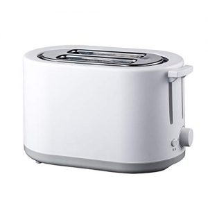 LHWSN 2 Slice Toaster, Toaster Stainless Steel,750W Bread Toaster With Defrost/Reheat/Cancel Function, 6 Browning Setting,Removable Crumb Tray,White