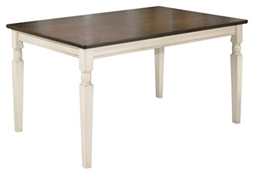 Signature Design by Ashley - Whitesburg Rectangular Dining Room Table - Casual Style - Brown/Cottage White