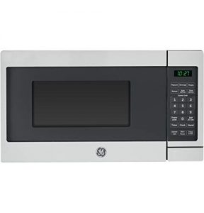 GE 700 Watt Countertop Microwave Oven, Stainless Steel (Renewed)