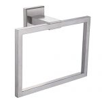 Aomasi Hand Towel Ring, SUS304 Stainless Steel Suqare Bath Towel Holder Modern Style, Brushed Nicked
