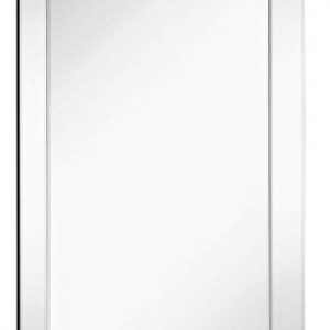 Large Framed Wall Mirror with Angled Beveled Mirror Frame | Premium Silver Backed Glass Panel Vanity, Bedroom, or Bathroom | Luxury Mirrored Rectangle Hangs Horizontal or Vertical (24" x 36")