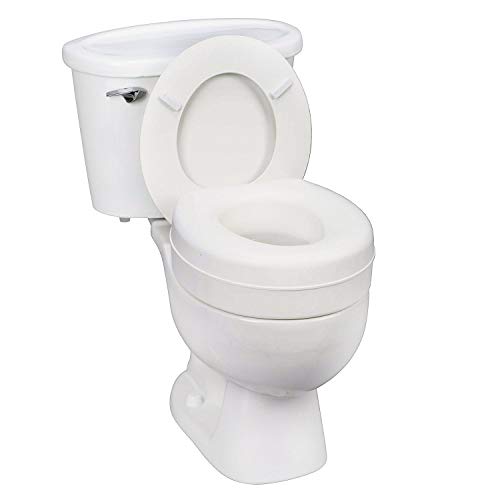 HealthSmart Portable Elevated Raised Toilet Seat Riser HealthSmart Portable Elevated Raised Toilet Seat Riser that fits Most Standard Seats, White.