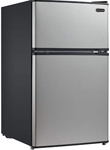 Whynter MRF-340DS 3.4 Cubic Feet Energy Star Stainless Steel Compact Refrigerator/Freezer