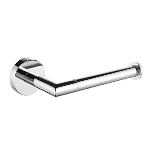 Coching Chrome Toilet Paper Holder Stainless Steel Wall-Mounted Toilet Paper Roll Holder for Bathroom & Kitchen Accessory Round Silver 304 Stainless Steel, Life Time Warranty