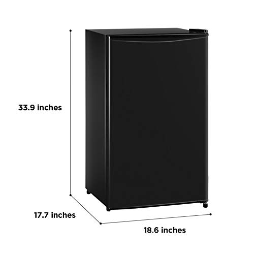 Midea Refrigerator, 3.3 Cubic Feet, Black Midea WHS-121LB1 Fridge, 3.Three Cubic Toes, Black.
