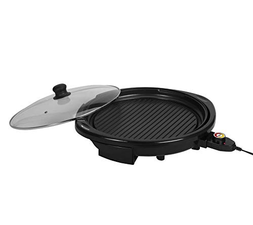 Maxi-Matic Large Indoor Electric Nonstick Grilling Surface Maxi-Matic Giant Indoor Electrical Nonstick Grilling Floor, Quicker Warmth Up, Ideally suited Low-Fats Meals, Straightforward To Clear Design, Consists of Glass Lid, 14" Spherical B.