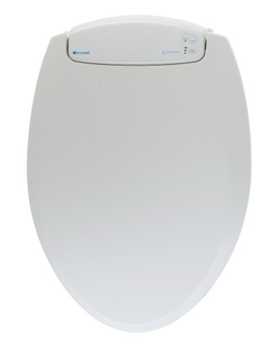 Brondell LumaWarm Heated Nightlight Toilet Seat - Fits Elongated Toilets, White