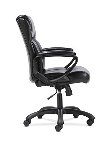 Sadie Leather Executive Computer/Office Chair with Arms Sadie Leather-based Govt Laptop/Workplace Chair with Arms - Ergonomic Swivel Chair (HVST305)