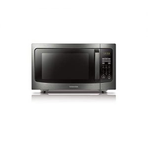Toshiba ML-EM45P(BS) Countertop Microwave oven with Smart Sensor, Sound on/off Function and Position Memory Turntable, 1.6 Cu.ft/1200W, Black Stainless Steel