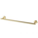 GERZ 24-Inch Bathroom Towel Bar Stainless Steel Bath Towel Bar Contemporary Style Wall Mount Brushed PVD Zirconium Gold