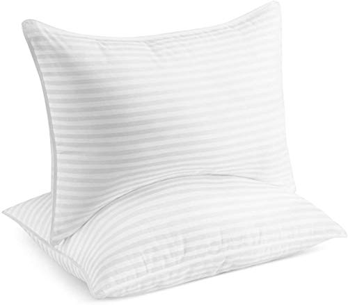 Beckham Hotel Collection Gel Pillow (2-Pack) - Luxury Plush Gel Pillow - Dust Mite Resistant & Hypoallergenic - Queen