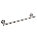 GERZ Bathroom Towel Bar 18-Inch Brushed Stainless Steel Towel Bar Contemporary Style Wall Mount for Bath Kitchen