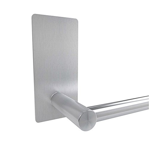 LuckIn Self Adhesive Towel Rod 24 Inch Towel Bar Stainless Steel Dimensions: 23.5 x 3.zero x 2.5 inches