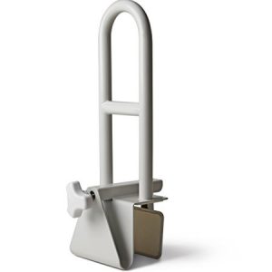 Medline Bathtub Safety Grab Bar, Handle Clamps on to Side of Bathtub Shower, Medical Tub Rail for Bathrooms is Great Elderly or After Surgery