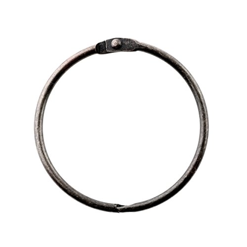 SlipX Solutions Oil-Rubbed Bronze Simple Slide Shower Curtain Rings Provide Effortless Gliding on Standard Shower Rods (Rust Resistant, Snap Closure, Set of 12)