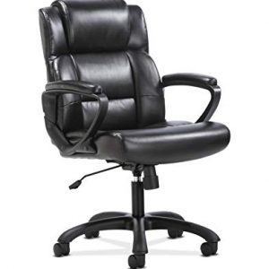 Sadie Leather Executive Computer/Office Chair with Arms - Ergonomic Swivel Chair (HVST305)