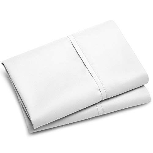 Bare Home Premium 1800 Ultra-Soft Kids Microfiber Pillowcase Set Naked House Premium 1800 Extremely-Smooth Youngsters Microfiber Pillowcase Set - Double Brushed - Hypoallergenic - Wrinkle Resistant (Normal Pillowcase Set of two, White).