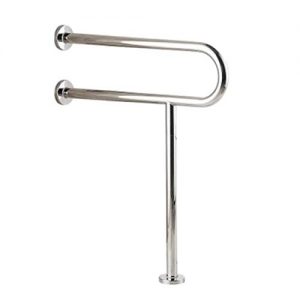 WAZZJ Handicap Grab Bars Toilet Rail Bathroom Support for Elderly Bariatric Disabled Stainless Steel Commode Medical Accessories Safety Hand Railing Guard Frame Shower Assist Aid Handrails Hand Grips