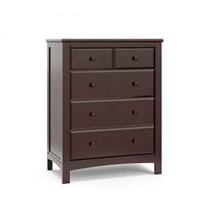 Graco Benton 4 Drawer Dresser (Espresso) – Easy New Assembly Process, Universal Design, Durable Steel Hardware and Euro-Glide Drawers with Safety Stops, Coordinates with Any Nursery