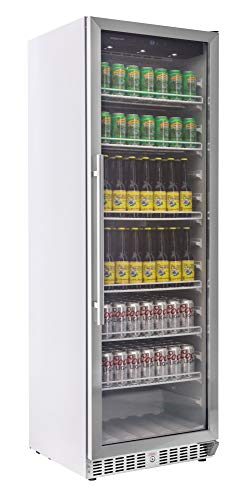 EdgeStar VBR640 14 Cu. Ft. Built-In Commercial Beverage Merchandiser - White and Stainless Steel