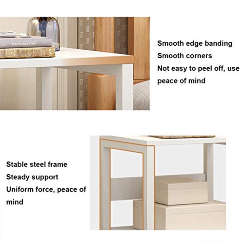 C-Easy 2-Tier Modern Nightstand with Drawer, Industrial Small End Table Organizer Bundle Dimensions: 15.7 x 13.eight x 19.7 inches