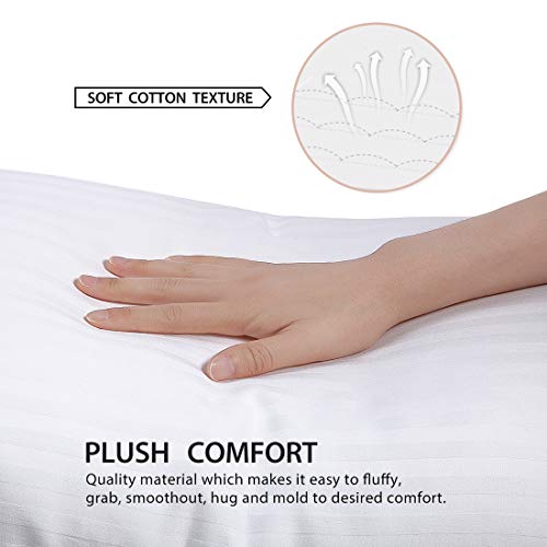oaskys Bed Pillows for Sleeping Standard Queen Premium oaskys Mattress Pillows for Sleeping Commonplace Queen Premium Plush Gel Fiber Pillows (2 Pack) Residence &amp; Lodge Assortment with Luxurious Linens.