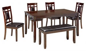 Signature Design by Ashley - Bennox Dining Table Set - 6 Piece Set - Contemporary Style - Brown