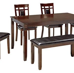 Signature Design by Ashley - Bennox Dining Table Set - 6 Piece Set - Contemporary Style - Brown