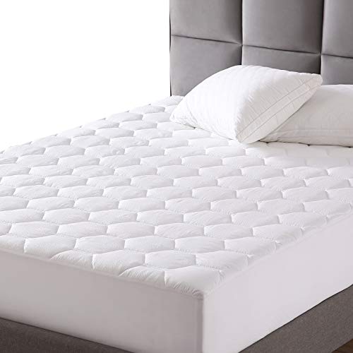 EXQ Home Mattress Pad Twin XL Twin Extra Long Size Quilted Mattress Protector Fitted Sheet Mattress Cover for Bed Stretch Up to 18”Deep Pocket (Breathable)