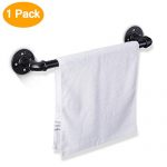Elibbren 18 Inch Industrial Pipe Towel Bar, Bathroom Hardware Towel Bar Accessory, DIY Wall Mount Bath Towel Rack Holder, 1 Pack