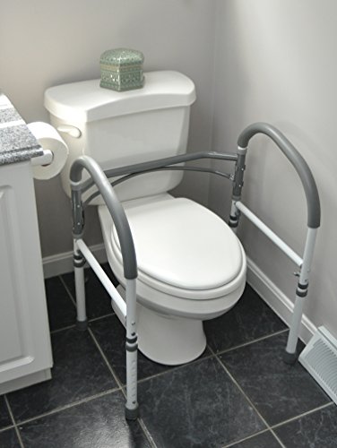 Carex Toilet Safety Rails - Toilet Handles for Elderly and Handicap Carex Toilet Safety Rails - Toilet Handles for Elderly and Handicap - Home Health Care Equipment Toilet Safety Frame.