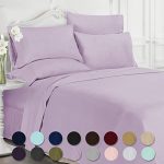 Swift Home Luxury Bedding Collection, Ultra-Soft Brushed Microfiber 6-Piece Bed Sheet Sets, Extremely Durable - Easy Fit - Wrinkle Resistant - (Includes 2 Bonus Pillowcases), Full, Lavender