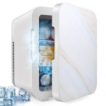 Mini Fridge with Cooler and Warmer, 12 Liter Large Capacity Portable Compact Fridge, Super Quiet In-Vehicle Freezer for Cars, Homes, Offices, and Dorms
