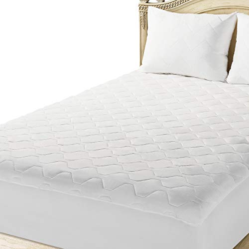 The Grand Queen Mattress Pad Cover Fitted The Grand Queen Mattress Pad Cowl Fitted | Deep Pockets Mattress Mattress Safety | Hypoallergenic &amp; Breathable | Queen Measurement (60x80 Stretches to 18").