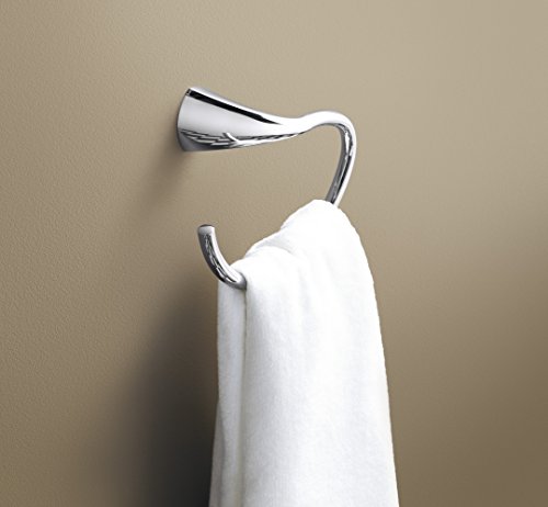KOHLER Alteo Towel Ring Hand Towel Holder, Polished Chrome Guarantee: Lifetime restricted guarantee