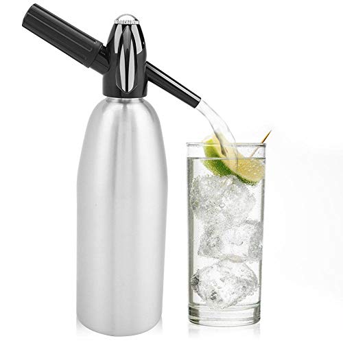 1 Liter Soda Maker Aluminum Soda Siphon Bottle Sparkling Water Maker Seltzer Water Maker for Cocktails,Wine Spritzers and Gin Fizz