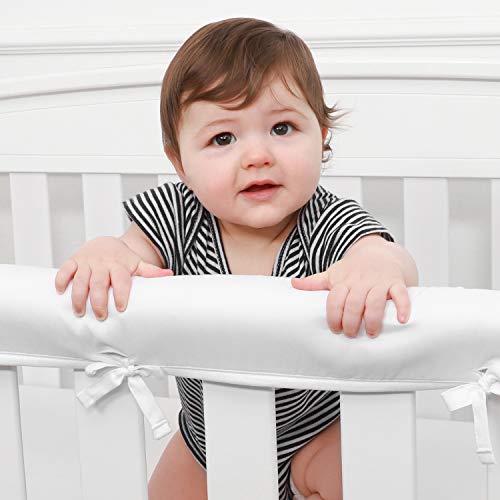 TILLYOU 3-Piece Padded Baby Crib Rail Cover Protector Set from Chewing Package deal Dimensions: 9.1 x 3.1 x 7.Three inches