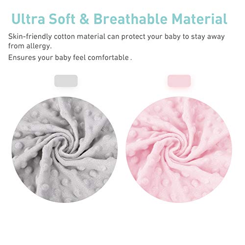 Changing Pad Covers Baby Girls Ultra Soft Stretchy Premium Changing Table Changing Pad Covers Baby Girls Ultra Soft Stretchy Premium Changing Table Pad Cover for Girls and Boys Breathable Comfortable Diaper Changing Pad Cover - 2 Packs,Pink and Grey.