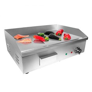 ALDKitchen Flat Top Griddle | Teppanyaki Grill with Single Thermostat | Commercial Griddle | 21.50’ x 16.00’ | 110V