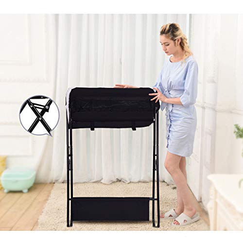 Costzon Baby Changing Table, Folding Diaper Station Nursery Organizer for Infant Package deal Dimensions: 31.5 x 24.eight x 35.four inches
