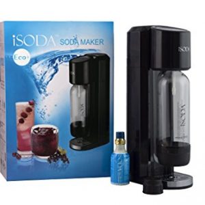 iSoda 31-03 Eco Plus Carbonated Soda Maker, Black