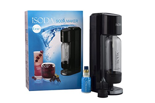 iSoda 31-03 Eco Plus Carbonated Soda Maker, Black